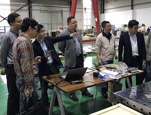 Ding Jinchang, Dean of Zhejiang Electromechanical Vocational and Technical College, and his team