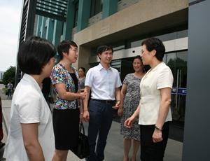 Shaoxing Municipal Committee, United Front Minister Ye Weihong and his entourage came to Jing Gong technical guidance united front work