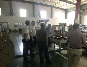 Yan Qi, Director of the Talent Office of Keqiao District, and his team researched Jinggong Robot