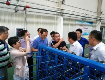 Yang Wei, Secretary of the Party Committee of the Quality Supervision Bureau of Zhejiang Province, and his team investigated the Jilin Jinggong Carbon Fiber Industry